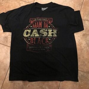 Old Navy Johnny Cash Man In Black XL Tee Shirt
